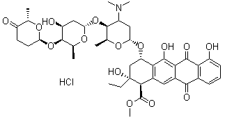 结构式 CAS# 75443-99-1, 阿柔比星盐酸盐