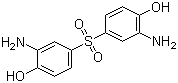3,3'-二氨基-4,4'-二羟基二苯砜分子结构 (CAS 7545-50-8)