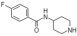 4-(4-氟苯甲酰胺基)哌啶分子结构 (CAS 75484-39-8)