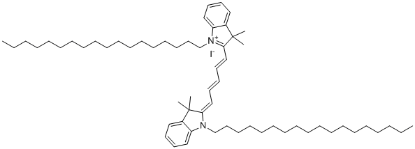 Cy5 dic18 molecular structure (CAS 75539-51-4)