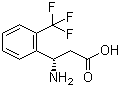 (S)-3-Amino-3-(2-(trifluoromethyl)phenyl)propanoic acid molecular structure (CAS 755749-11-2)
