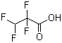 structure of CAS# 756-09-2, 3H-Tetrafluoropropionic acid;2,2,3,3-Tetrafluoropropionic acid