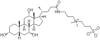 3-((3-Cholamidopropyl)dimethylammonium)-1-propanesulfonate molecular structure (CAS 75621-03-3)