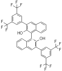 结构式 CAS# 756491-54-0, (R)-3,3'-二[3,5-二(三氟甲基)苯基]-1,1'-联萘酚