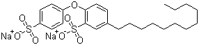 十二烷基二苯醚二磺酸钠分子结构 (CAS 7575-62-4)