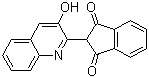 结构式 CAS# 7576-65-0, 溶剂黄 114; 分散黄 54; 分散黄 E-3G; 2-(3-羟基-2-喹啉基)茚满-1,3-二酮