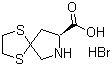 1,4-二硫-7-氮杂螺[4,4]壬烷-8-羧酸氢溴酸盐分子结构 (CAS 75776-79-3)