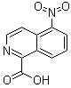 5-硝基异喹啉-1-羧酸分子结构 (CAS 75795-40-3)