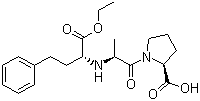 structure of CAS# 75847-73-3, Enalapril;(S)-1-(N-(1-(Ethoxycarbonyl)-3-phenylpropyl)-L-alanyl)-L-proline; 1-(N-((S)-1-Carboxy-3-phenylpropyl)-L-alanyl)-L-proline 1'-ethyl ester
