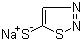structure of CAS# 75849-83-1, 5-Mercapto-1,2,3-thiadiazole sodium salt;Sodium 1,2,3-thiadiazole-5-thiolate