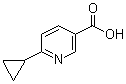 structure of CAS# 75893-75-3, 6-Cyclopropyl-3-pyridinecarboxylic acid