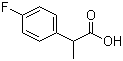 2-(4-Fluorophenyl)propanoic acid molecular structure (CAS 75908-73-5)