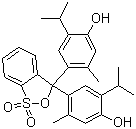结构式 CAS# 76-61-9, 百里酚蓝; 麝香草酚蓝