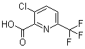 3-Chloro-6-(trifluoromethyl)-2-pyridinecarboxylic acid molecular structure (CAS 760147-01-1)