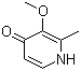 3-Methoxy-2-methyl-1H-pyridin-4-one molecular structure (CAS 76015-11-7)