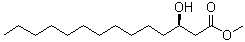 structure of CAS# 76062-97-0, Methyl (3R)-3-hydroxytetradecanoate;(3R)-3-Hydroxytetradecanoic acid methyl ester