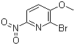 structure of CAS# 76066-07-4, 2-Bromo-3-methoxy-6-nitropyridine