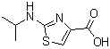 structure of CAS# 760934-24-5, 2-[(1-Methylethyl)amino]-4-thiazolecarboxylic acid