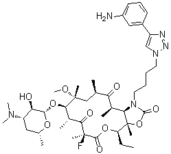 结构式 CAS# 760981-83-7, Solithromycin