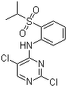 2,5-二氯-N-[2-[(1-甲基乙基)磺酰基]苯基]-4-嘧啶胺分子结构 (CAS 761440-16-8)