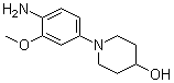 structure of CAS# 761440-87-3, 1-[4-Amino-3-(methyloxy)phenyl]-4-piperidinol;1-(4-Amino-3-methoxyphenyl)piperidin-4-ol