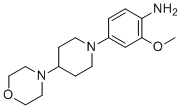 结构式 CAS# 761440-91-9, 2-(甲氧基)-4-[4-(4-吗啉基)-1-哌啶基]苯胺