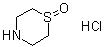 structure of CAS# 76176-87-9, 1-Oxothiomorpholine hydrochloride;1-Oxidethiomorpholine hydrochloride