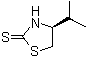 结构式 CAS# 76186-04-4, (4S)-4-异丙基噻唑烷-2-硫酮