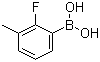 structure of CAS# 762287-58-1, 2-Fluoro-3-methylphenylboronic acid;B-(2-Fluoro-3-methylphenyl)boronic acid