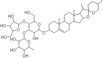 重楼皂苷 II分子结构 (CAS 76296-72-5)