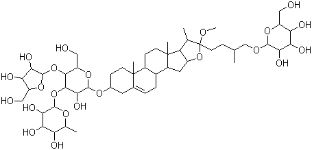 Polyphyllin VII molecular structure (CAS 76296-75-8)