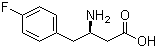 结构式 CAS# 763073-51-4, (R)-3-氨基-4-(4-氟苯基)丁酸