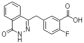 structure of CAS# 763114-26-7, 2-Fluoro-5-(4-oxo-3,4-dihydrophthalazin-1-ylmethyl)benzoic acid