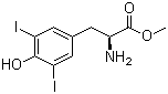 3,5-二碘-L-酪氨酸甲酯分子结构 (CAS 76318-50-8)