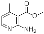 structure of CAS# 76336-16-8, Methyl 2-amino-4-methylpyridine-3-carboxylate