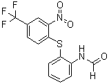 N-[2-[[2-硝基-4-(三氟甲基)苯基]硫基]苯基]甲酰胺分子结构 (CAS 7641-28-3)