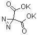 3H-双吖丙啶-3,3-二羧酸二钾分子结构 (CAS 76429-97-5)