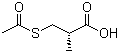 structure of CAS# 76497-39-7, D-(-)-3-Acetylthio-2-methylpropionic acid;D-(-)-S-Acetyl-beta-mercaptoisobutyric acid