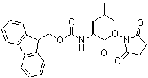 结构式 CAS# 76542-83-1, N-[芴甲氧羰基]-L-亮氨酸琥珀酰亚胺基酯