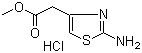(2-Aminothiazol-4-yl)acetic acid methyl ester hydrochloride molecular structure (CAS 76629-18-0)