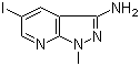 5-Iodo-1-methyl-1H-pyrazolo[3,4-b]pyridin-3-amine molecular structure (CAS 766515-35-9)