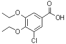 3-Chloro-4,5-diethoxybenzoic acid molecular structure (CAS 766523-19-7)