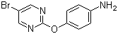 4-[(5-Bromo-2-pyrimidinyl)oxy]aniline molecular structure (CAS 76660-37-2)