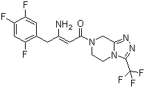 structure of CAS# 767340-03-4, (2Z)-4-Oxo-4-[3-(trifluoromethyl)-5,6-dihydro-[1,2,4]triazolo[4,3-a]pyrazine-7(8H)-yl]-1-(2,4,5-trifluorophenyl)but-2-en-2-amine;(2Z)-3-Amino-1-[5,6-dihydro-3-(trifluoromethyl)-1,2,4-triazolo[4,3-a]pyrazin-7(8H)-yl]-4-(2,4,5-trifluorophenyl)-2-buten-1-one