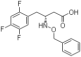 (R)-3-(Benzyloxyamino)-4-(2,4,5-trifluorophenyl)butanoic acid molecular structure (CAS 767352-29-4)