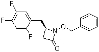 (4R)-1-(Phenylmethoxy)-4-[(2,4,5-trifluorophenyl)methyl]-2-azetidinone molecular structure (CAS 767352-30-7)