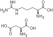 L-Arginine L-aspartate molecular structure (CAS 7675-83-4)