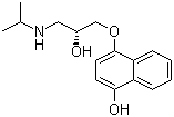 4-[(2R)-2-Hydroxy-3-[(1-methylethyl)amino]propoxy]-1-naphthalenol molecular structure (CAS 76792-97-7)