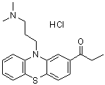 结构式 CAS# 7681-67-6, 丙酰丙嗪盐酸盐
