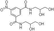 N,N'-Bis(2,3-dihydroxypropyl)-5-nitro-1,3-benzenedicarboxamide molecular structure (CAS 76820-34-3)